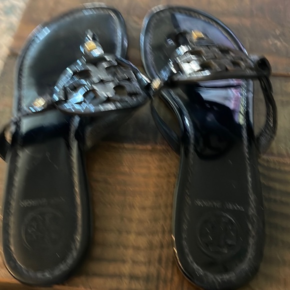 Tory Burch Shoes - Black patten Tory burch miller sandals